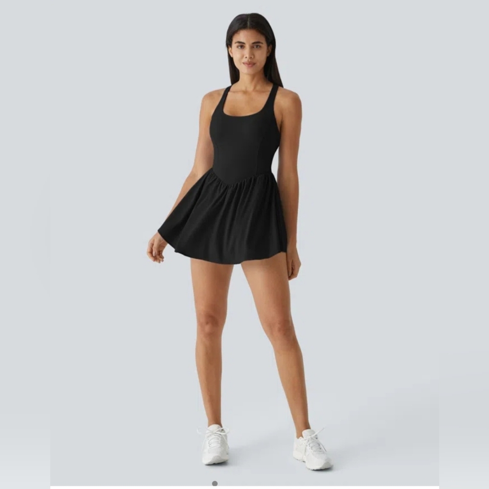 HALARA Black Backless Dress